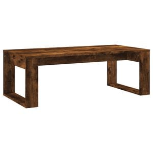 vidaXL Coffee Table Smoked Oak 102x50x35 cm Engineered Wood
