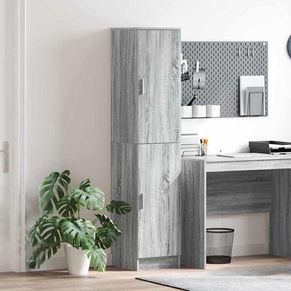 vidaXL Highboard Grey sonoma 35 x 39 x 168 cm Engineered wood
