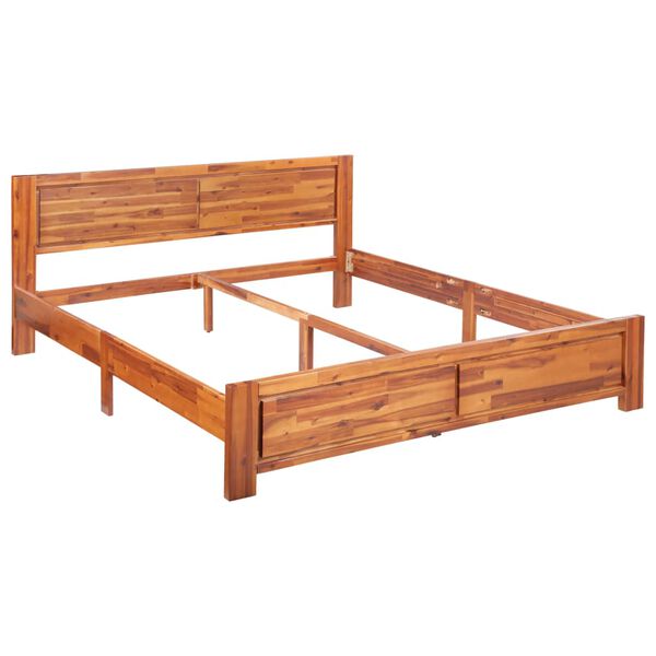 vidaXL Bed Frame without Mattress Solid Acacia Wood 160x200cm