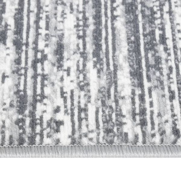 vidaXL Runner Rug BCF Grey 100x300 cm