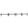 vidaXL Sliding Door Hardware Kit 366 cm Steel Black