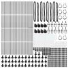 vidaXL Fence Post 52 pcs Grey 3.2 x 3.2 x 150 cm