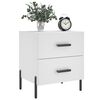 vidaXL Bedside Cabinets 2 pcs White 40x35x47.5 cm Engineered Wood