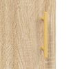 vidaXL Highboard Sonoma Oak 69.5x34x180 cm Engineered Wood