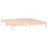 vidaXL LED Bed Frame without Mattress 140x200 cm Solid Wood