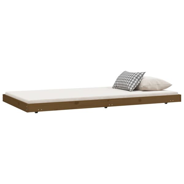 vidaXL Bed Frame without Mattress Honey Brown 80x200 cm Solid Wood Pine