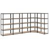 vidaXL 5-Layer Shelves 5 pcs Anthracite Steel&Engineered Wood