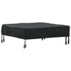 vidaXL Table Cover Plain Black 82 x 82 x 15 cm Fabric