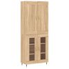 vidaXL Highboard Sonoma Oak 69.5x34x180 cm Engineered Wood