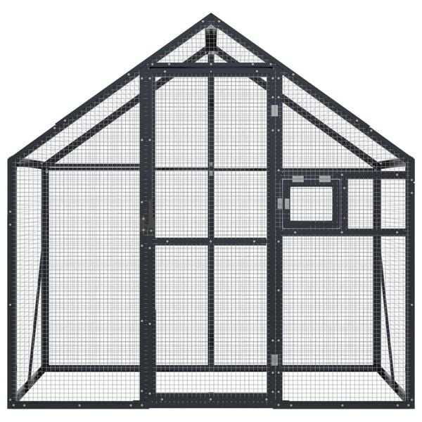 vidaXL Aviary Anthracite 179x100x185 cm Aluminium
