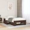 vidaXL Bed Frame without Mattress Brown Oak 90x200 cm Engineered Wood