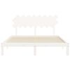 vidaXL Bed Frame without Mattress White 160x200 cm Solid Wood Pine