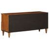 vidaXL TV Cabinet with Drawer Walnut 100 x 33 x 46 cm Solid Mango Wood