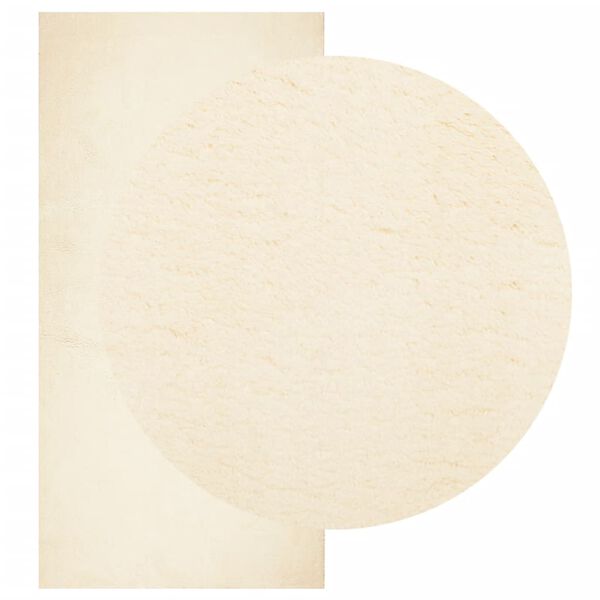 vidaXL Rug HUARTE Short Pile Soft and Washable Cream 100x200 cm