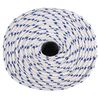 vidaXL Boat Rope White 6 mm 250 m Polypropylene