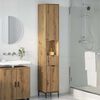 vidaXL Bathroom Cabinet with Drawer Artisan Oak 31.5 x 33 x 190 cm