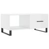 vidaXL Coffee Table High Gloss White 90x50x40 cm Engineered Wood