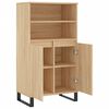 vidaXL Highboard Sonoma Oak 60x36x110 cm Engineered Wood