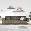 vidaXL Sofa Set Dark grey Faux suede leather