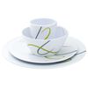 Eurotrail 16 Piece Tableware Set Vienna Grey and Green