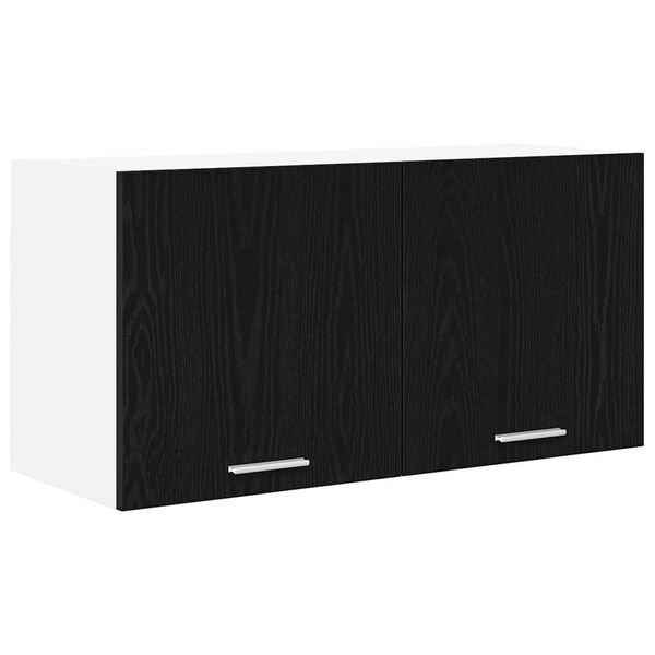 vidaXL Hanging Cabinet Black Oak 80 x 31 x 40 cm Engineered Wood