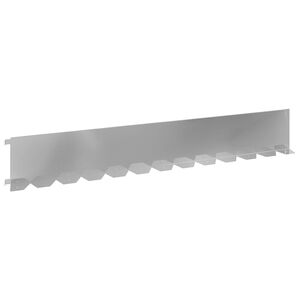 vidaXL Lawn Edging 30 pcs 102 x 15 x 4 cm Steel Silver