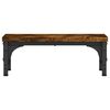 vidaXL Monitor Stand Smoked Oak 37x23x14 cm Engineered Wood