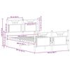vidaXL Bed Frame without Mattress Sonoma Oak 120x200 cm Engineered Wood