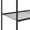 vidaXL Clothes Rack with Shelf with Wheel Black 80 x 53 x 156 cm