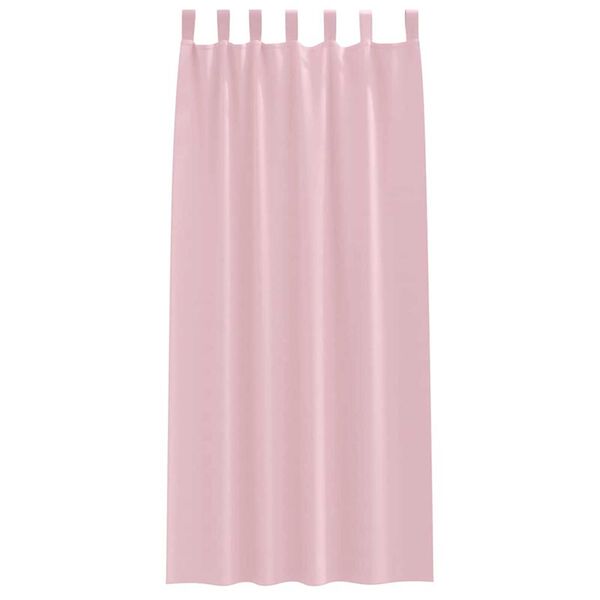 vidaXL Blackout Curtains with Rings 2 pcs Baby Pink 245 x 140 cm