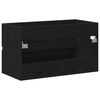 vidaXL Bathroom Sink Cabinet with Drawer Black Oak 80 x 38.5 x 45 cm
