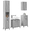 vidaXL Bathroom Furniture Set Grey Sonoma Engineered wood, Metal