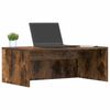 vidaXL Wall-Mounted Desk Smoked Oak 80 x 45 x 30 cm Engineered Wood
