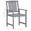 vidaXL Garden Chairs 4 pcs Solid Acacia Wood Grey