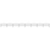 vidaXL Garden Fence with Spear Top Steel 1339x100 cm Black