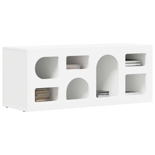 vidaXL TV Cabinet White 100 x 35 x 40 cm Engineered Wood