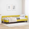 vidaXL Corner Bed Frame with Headboard Yellow 90 cm x 200 cm Velvet