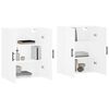 vidaXL Wall Mounted Cabinets 2 pcs White 69.5x34x90 cm