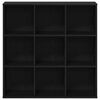 vidaXL Book Cabinet Black Oak 98x29x97.5 cm Engineered Wood