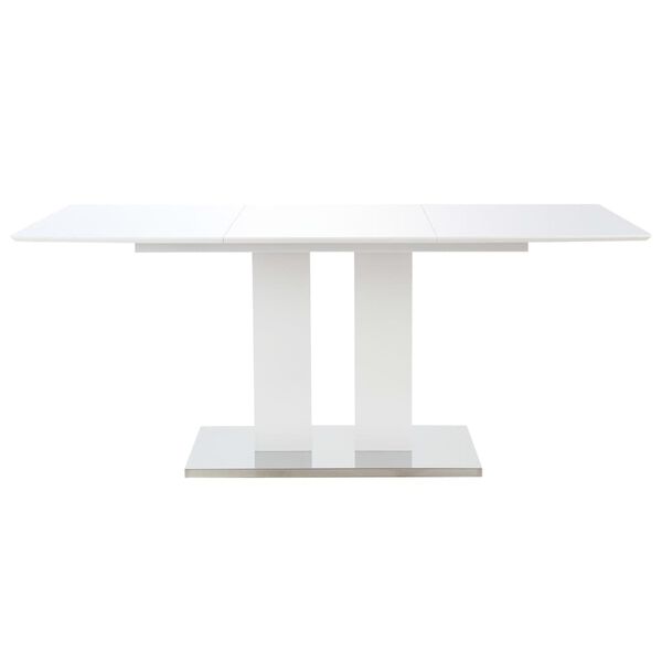 vidaXL Dining Table High Gloss White 180x90x76 cm MDF
