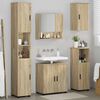 vidaXL Bathroom Furniture Set 5 pcs Sonoma Oak Engineered wood & Metal