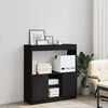 vidaXL Highboard Black 92x33x100 cm Engineered Wood