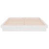 vidaXL Bed Frame without Mattress White Solid Wood King Size