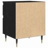 vidaXL Bedside Cabinet Black Oak 40 x 35 x 50 cm Engineered Wood