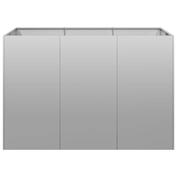 vidaXL Planter 120x80x80 cm Galvanised Steel