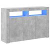 vidaXL Sideboard with LED Lights Concrete Grey 115.5x30x75 cm