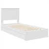 vidaXL Storage Bed with Headboard White 90 x 190 cm Engineered Wood