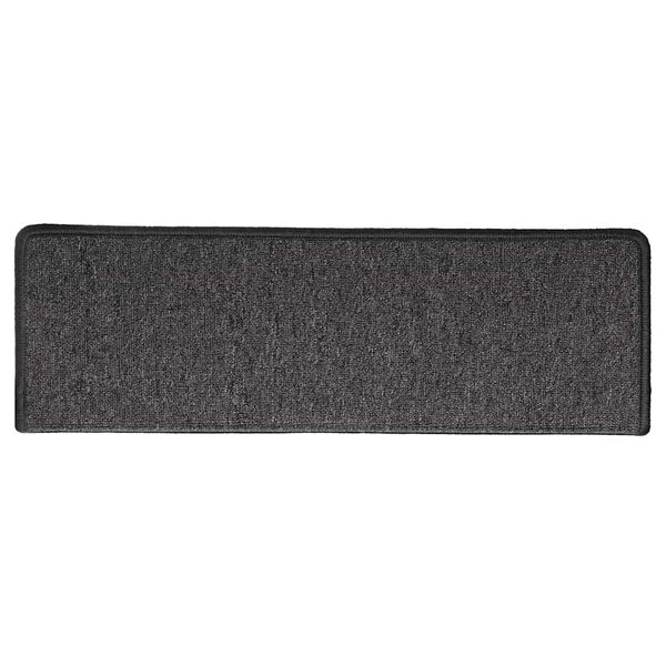vidaXL Stair Mats 30 pcs 65x21x4 cm Anthracite Rectangular Edge