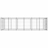 vidaXL Outdoor Dog Kennel Steel 21.78 m²