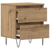 vidaXL Bedside Cabinet Artisan oak 40 x 35 x 50 cm Engineered wood